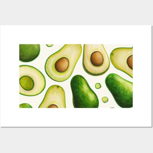 Avocado Pattern Posters and Art